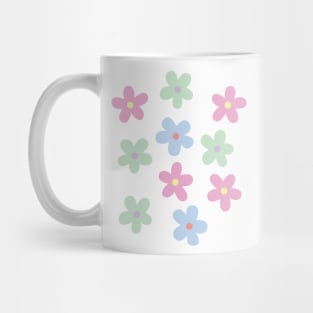 Pastel Color Flowers Mug